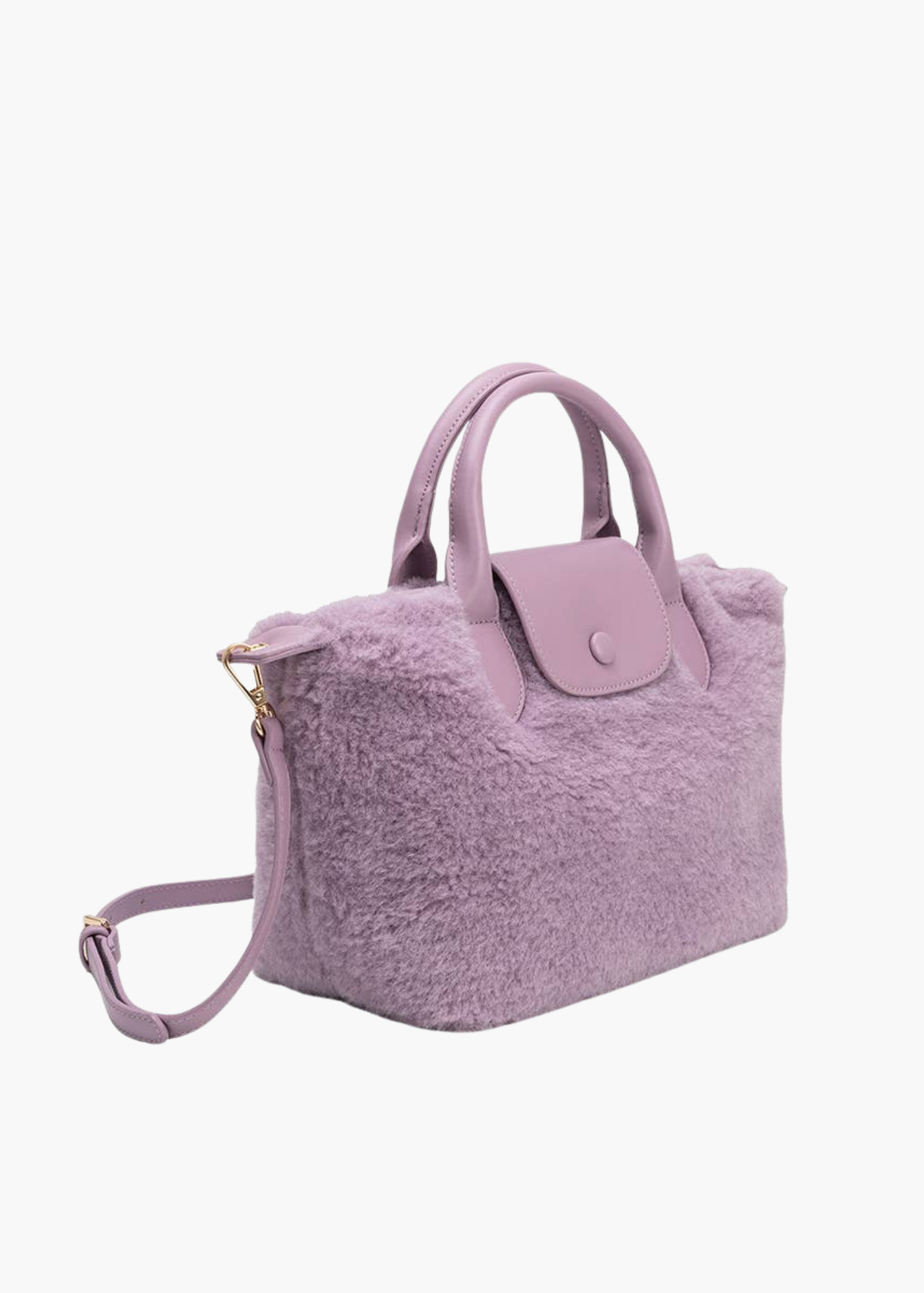 Winnie Sherpa Bag in Lavender