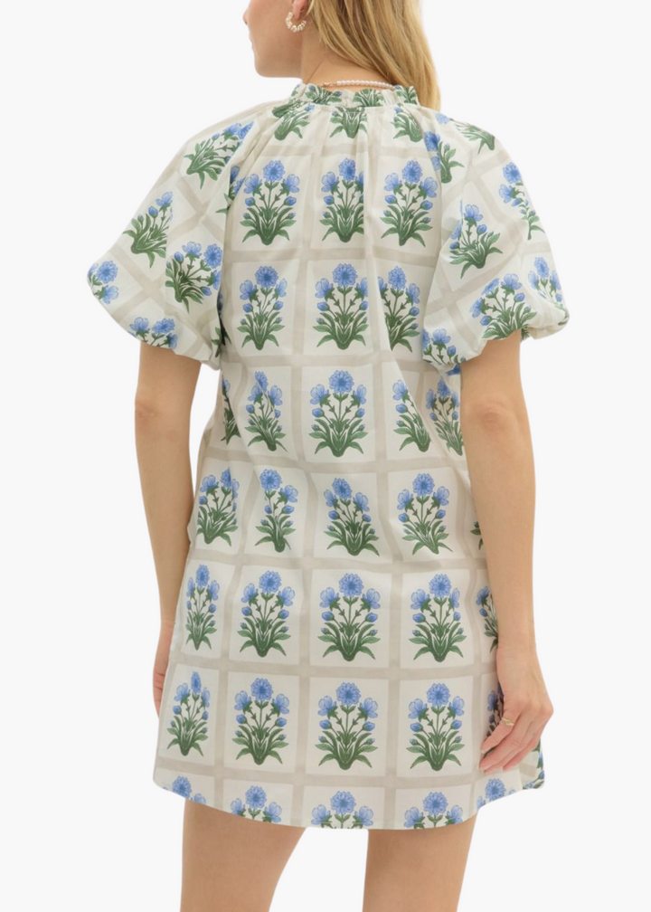 Val Mini Dress in Royal