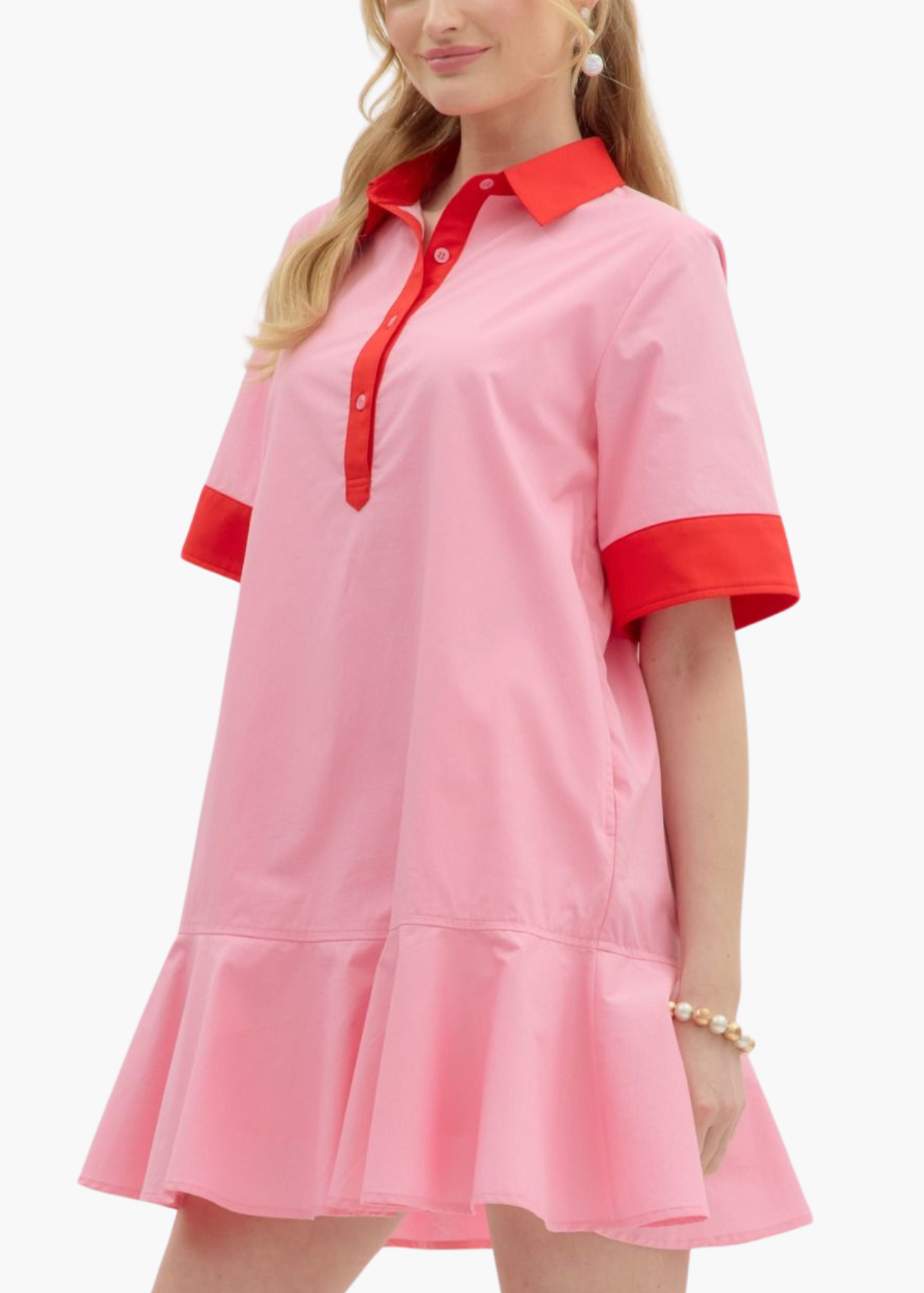 Holland Mini Dress in Pink