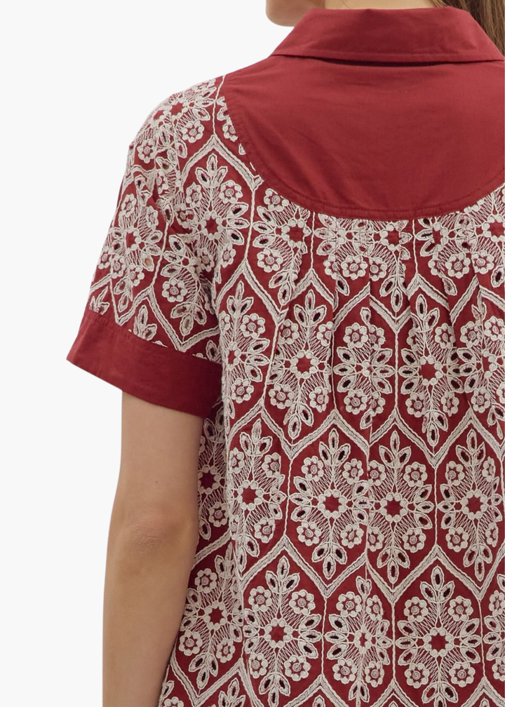 Beckett Dress in Burgundy