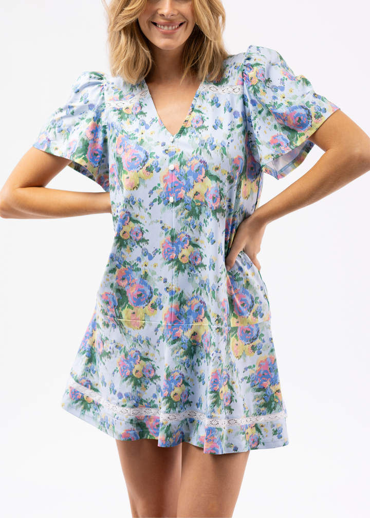 James Dress in Coastal Ikat