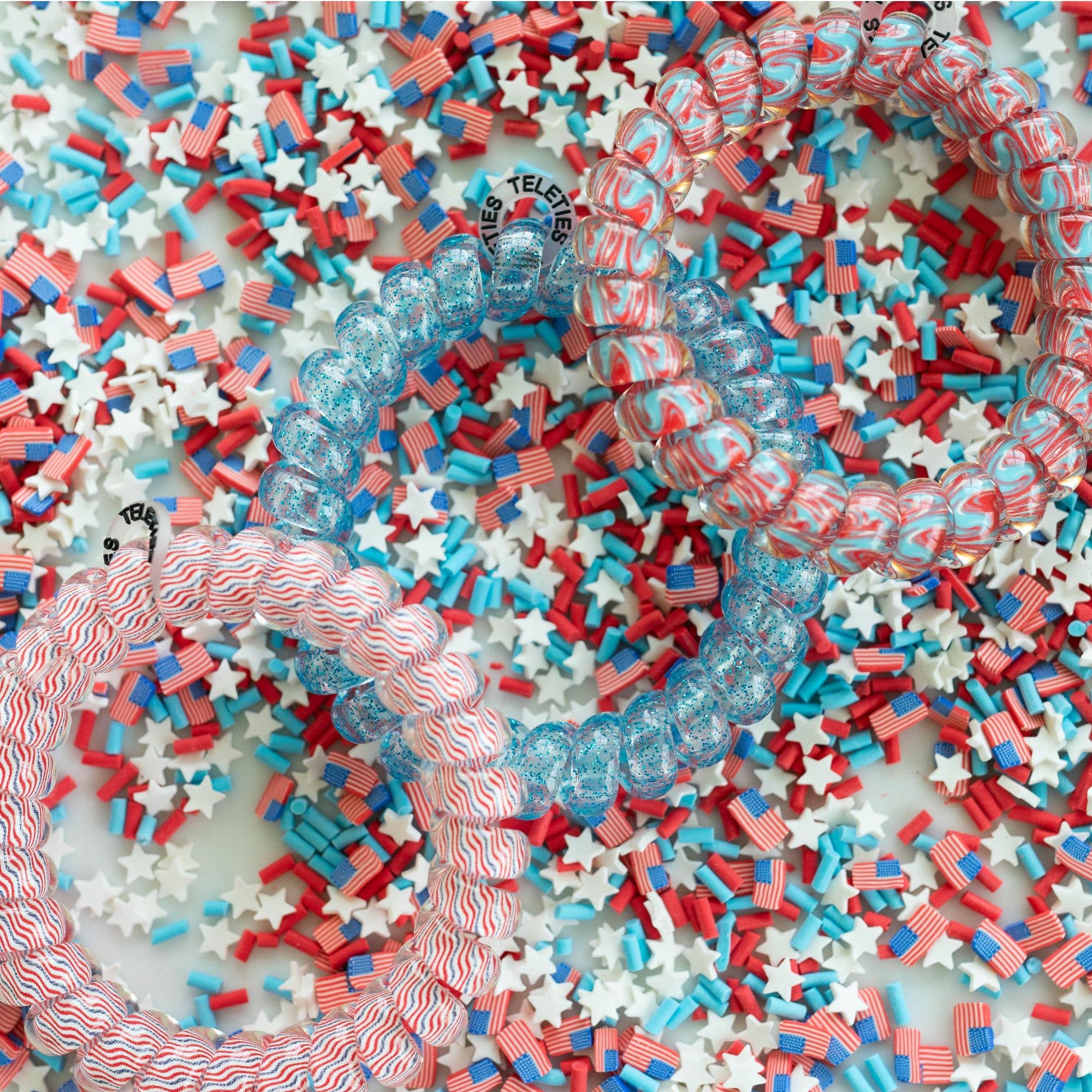 Spiral Hair Ties in Freedom to Sparkle