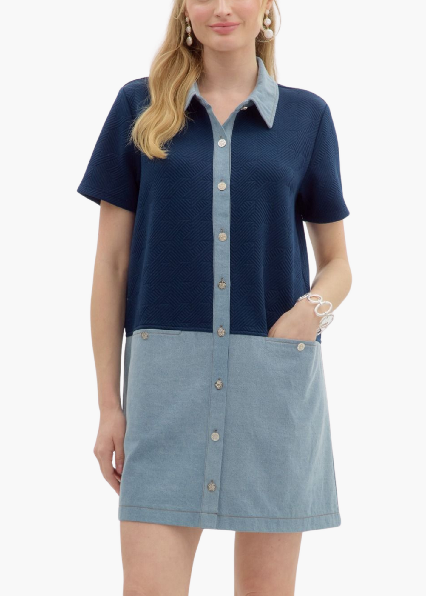 Quinn Mini Dress in Navy