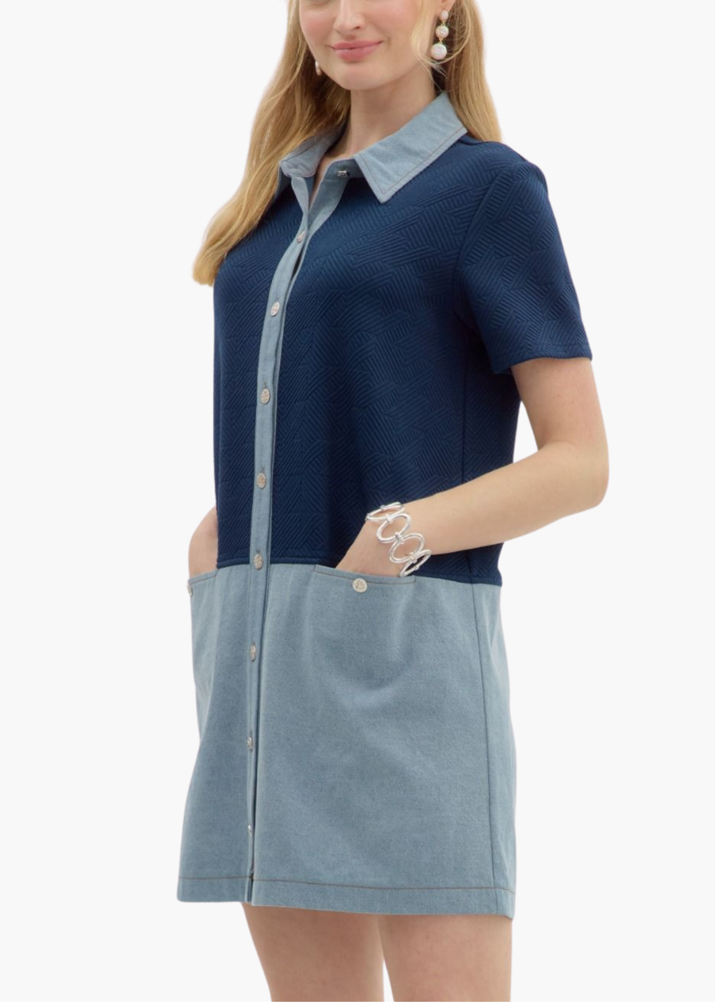 Quinn Mini Dress in Navy