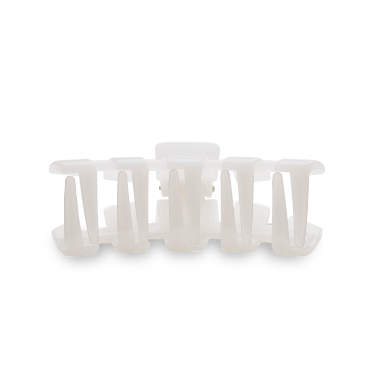 Classic Hair Clip in Coconut White