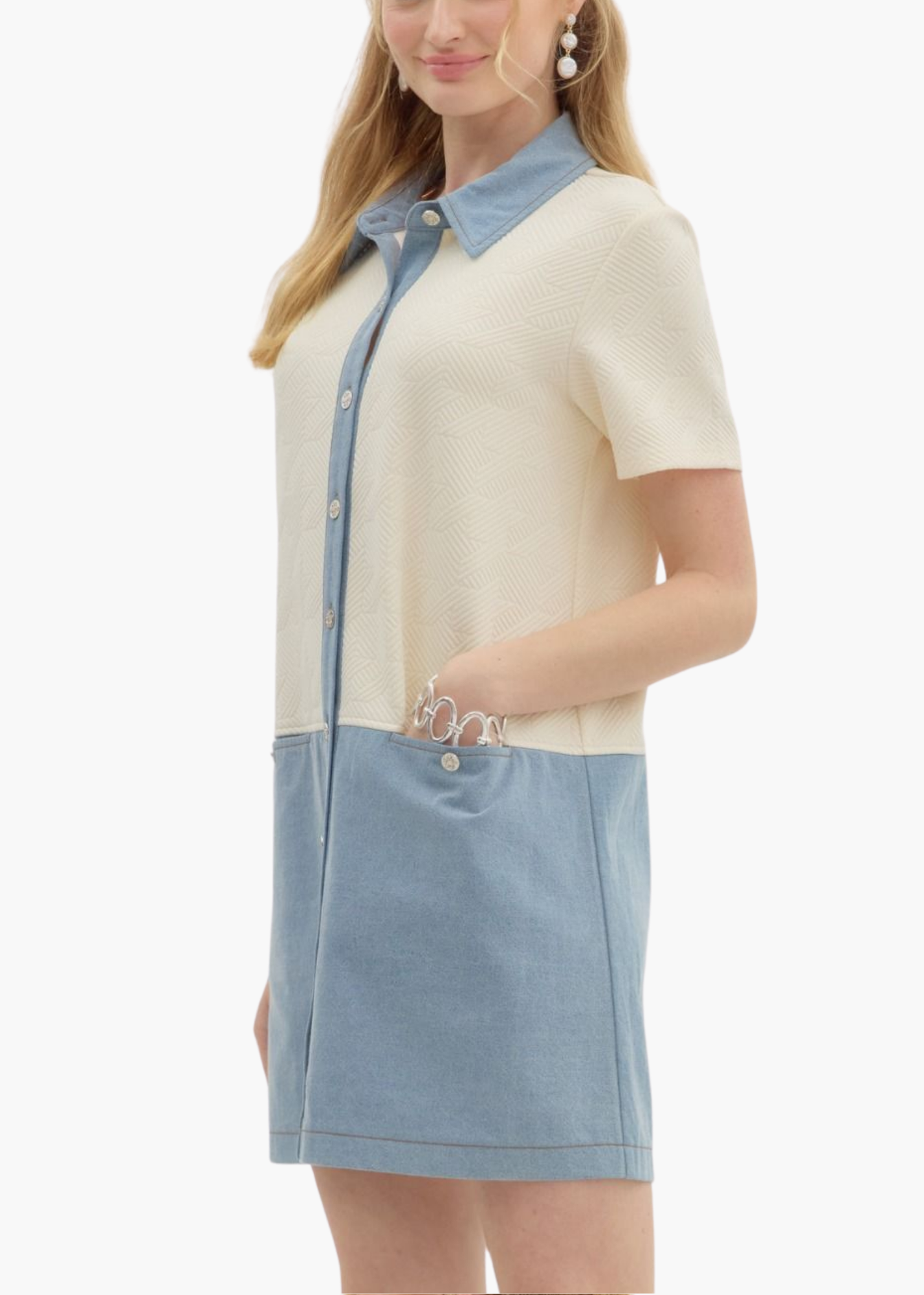 Quinn Mini Dress in Cream