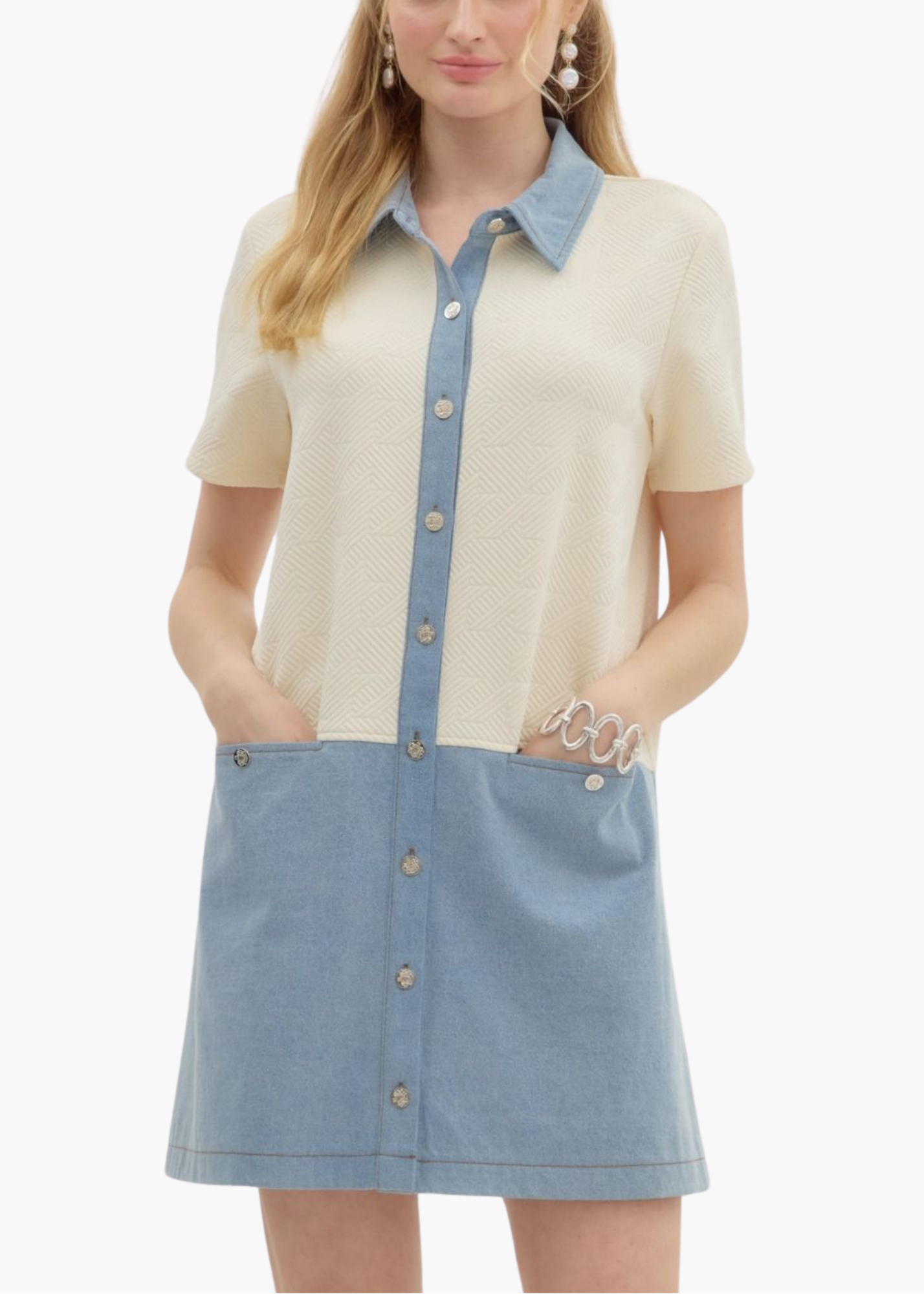 Quinn Mini Dress in Cream