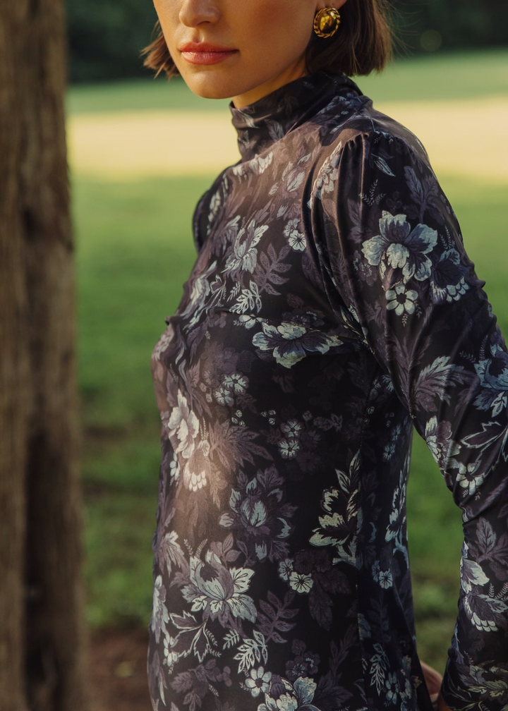 Daisy Dress in Royal Rose