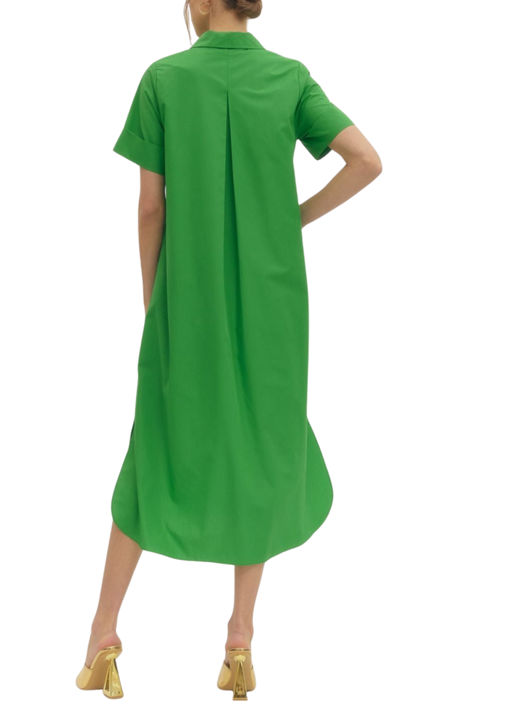 Sloane Midi Dress in Green