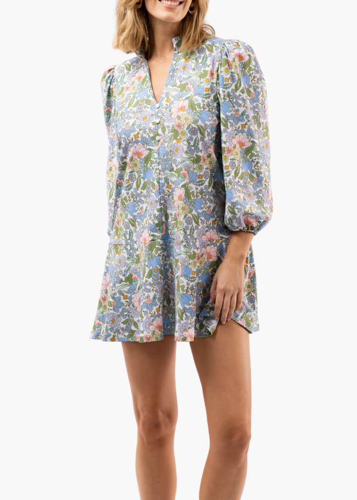 Hazel Dress in Forget Me Not