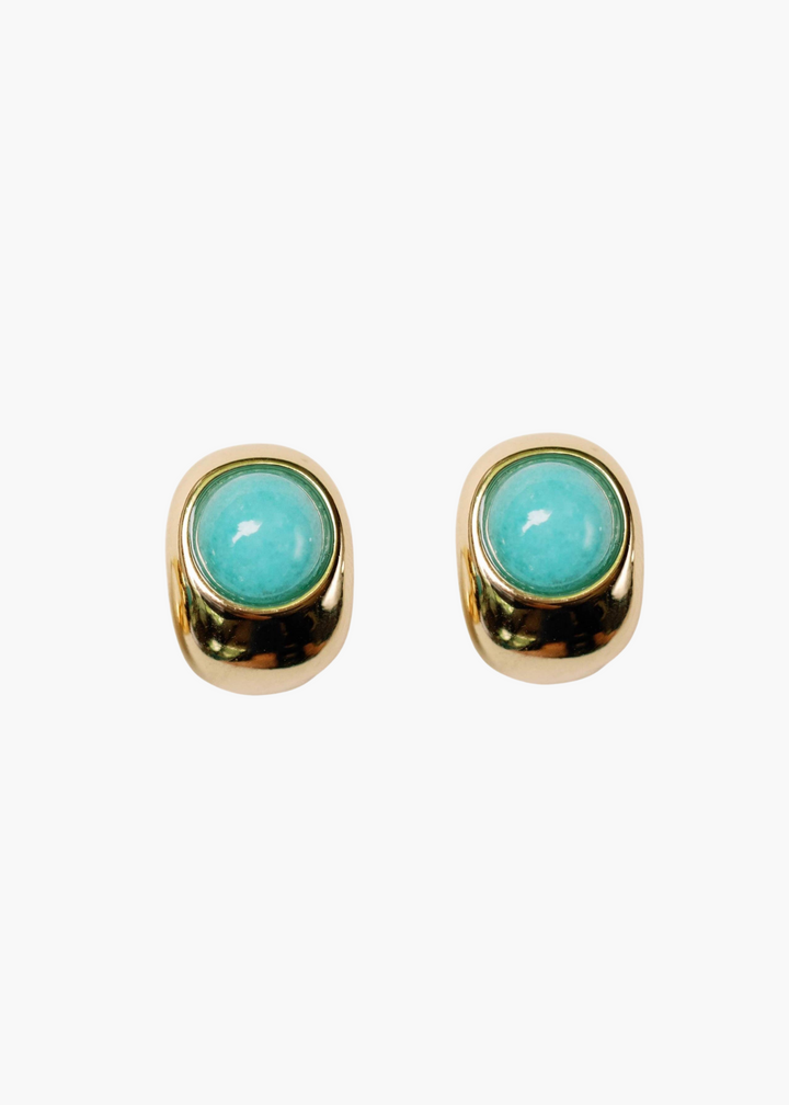 Turquoise Huggie Mini Hoop Earrings