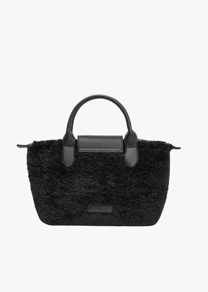 Winnie Sherpa Bag in Black