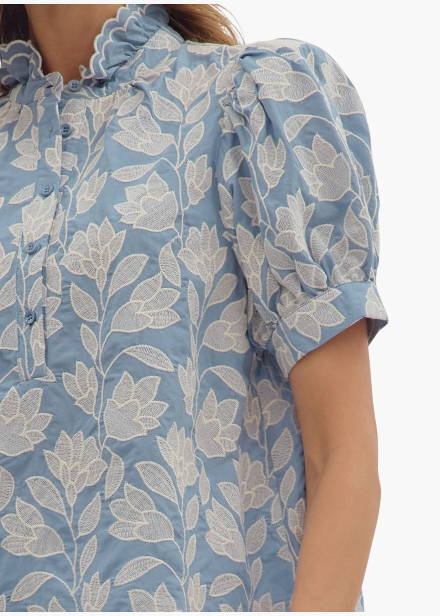 Bethany Top in Chambray