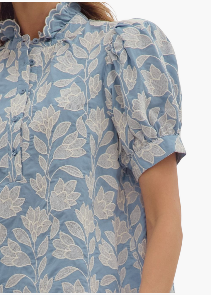 Bethany Top in Chambray