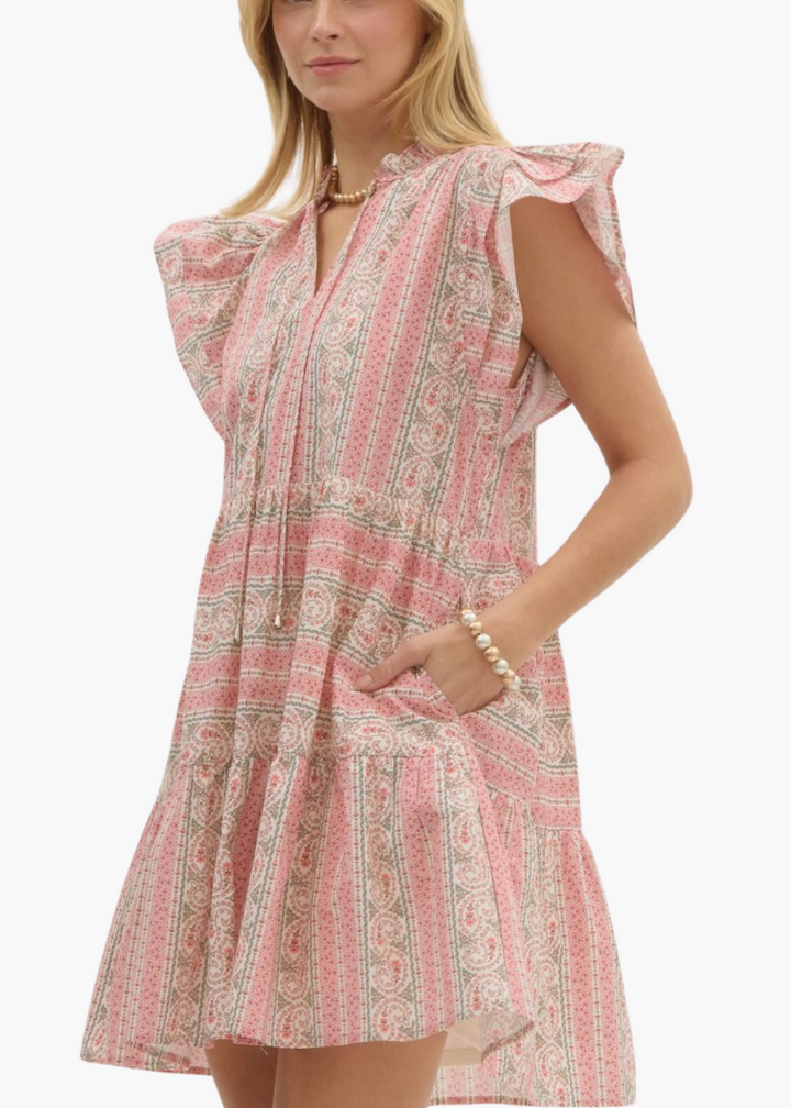 Macy Mini Dress in Pink