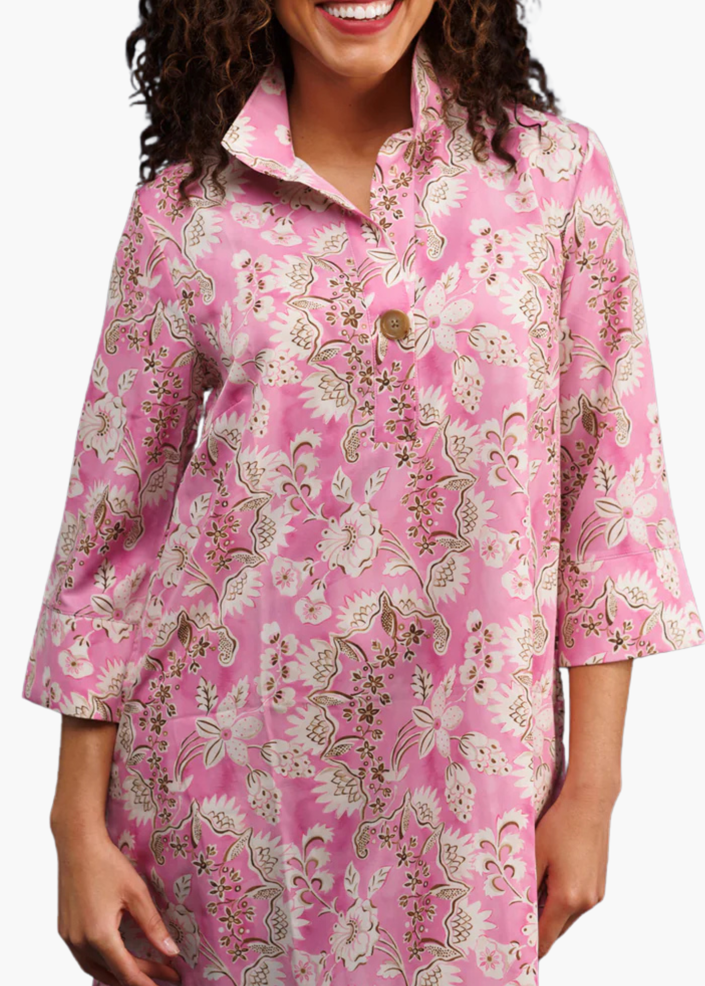 Sophia Tunic Dress in Petunia Patiserrie