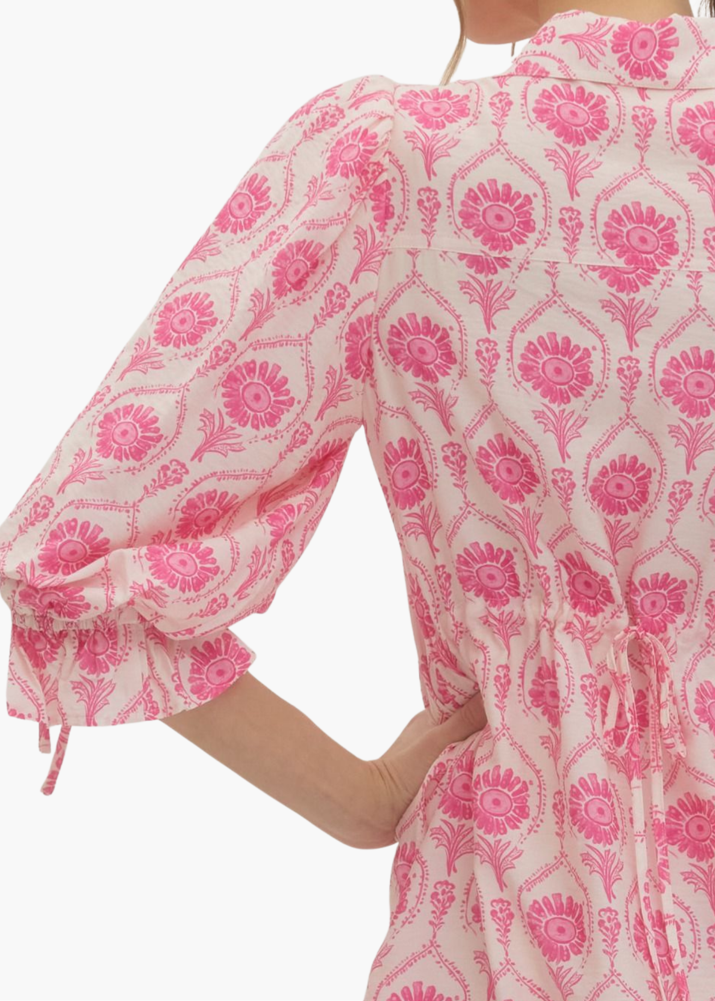 Hayley Mini Dress in Pink