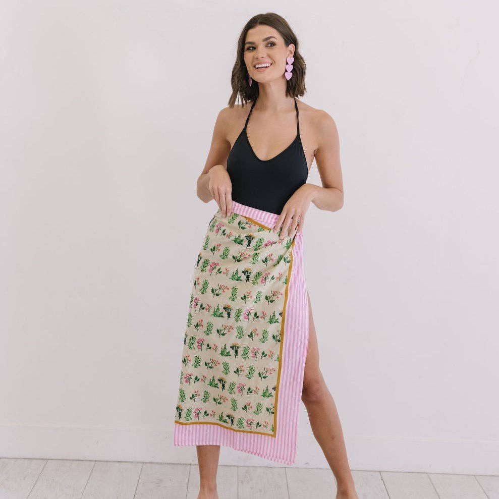 Pink Field Sarong