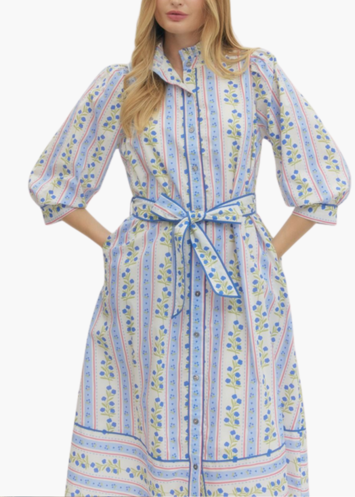 Emmeline Dress in Blue
