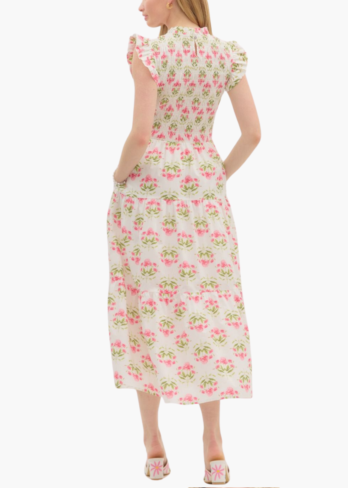 Alice Midi Dress in Cream