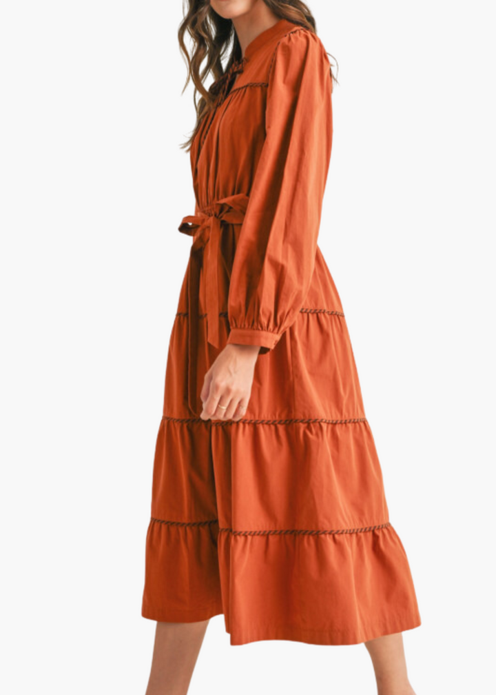 Celine Midi Dress in Cider