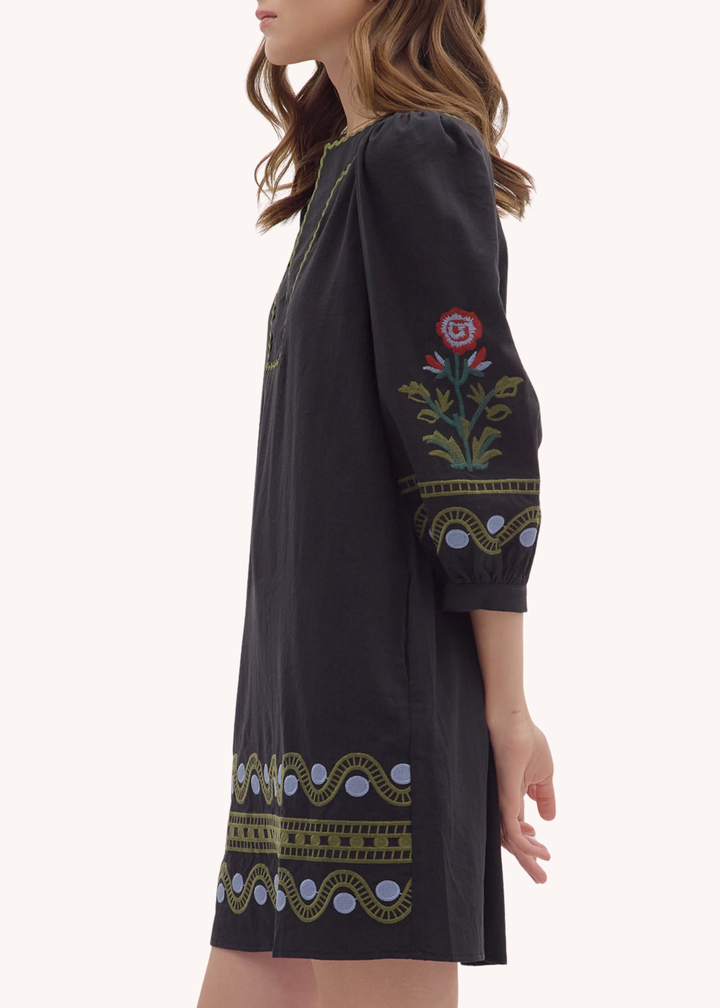 Kirsten Mini Dress in Black