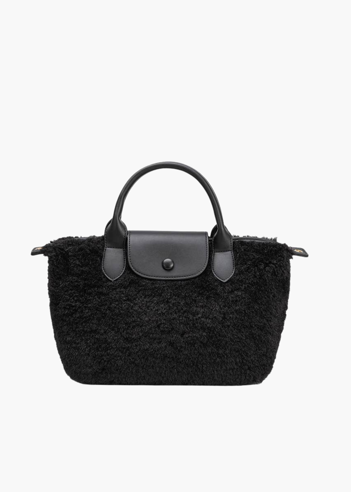 Winnie Sherpa Bag in Black