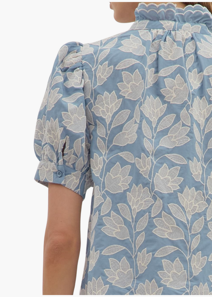 Bethany Top in Chambray