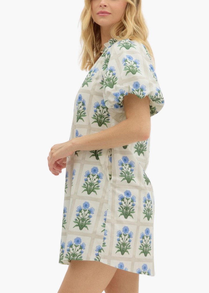 Val Mini Dress in Royal