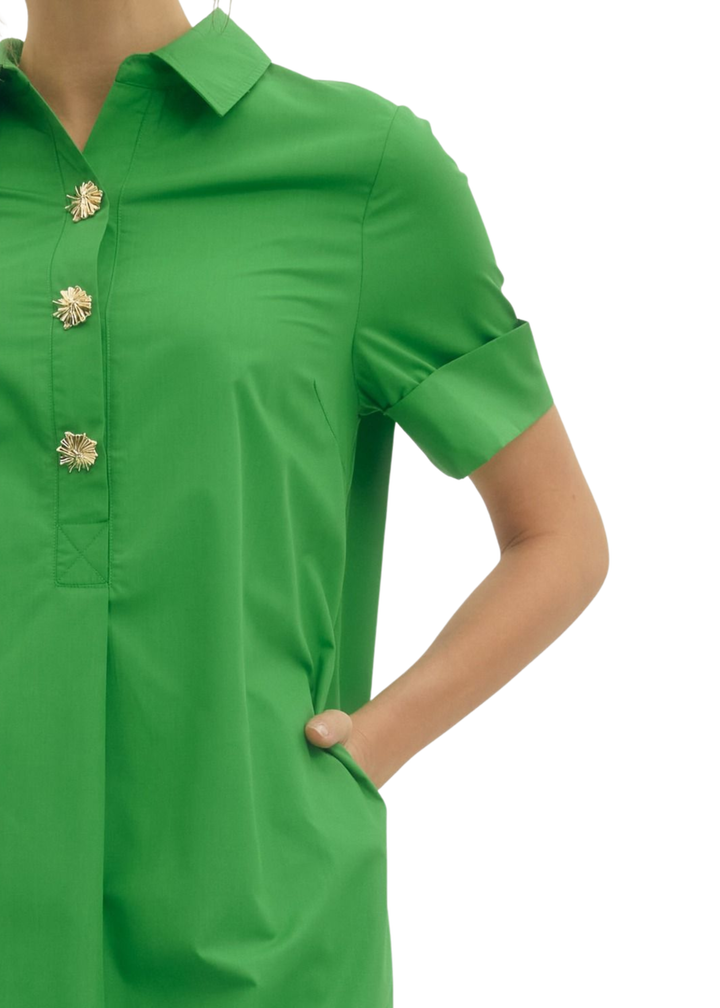 Sloane Midi Dress in Green