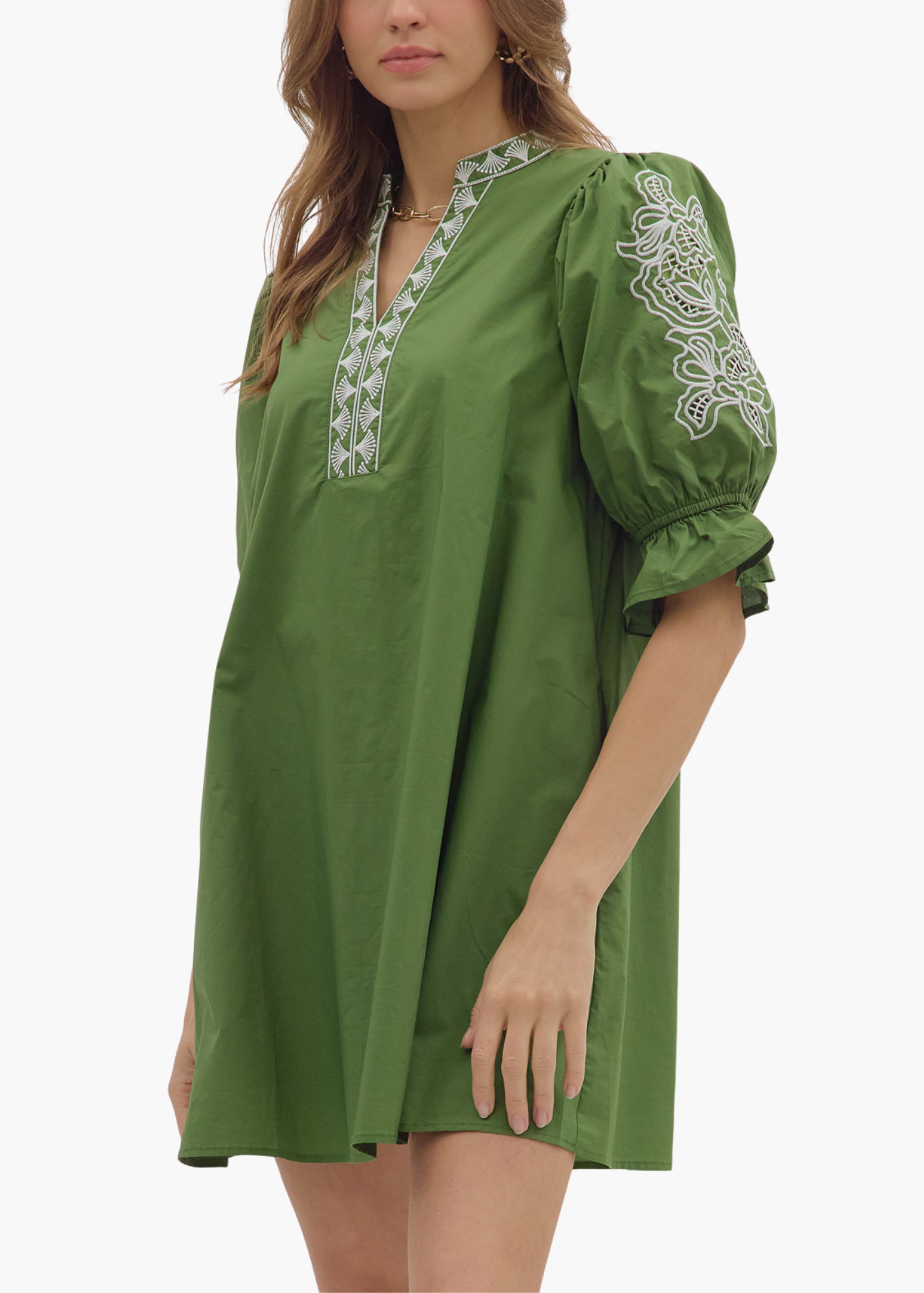 Bre Mini Dress in Green