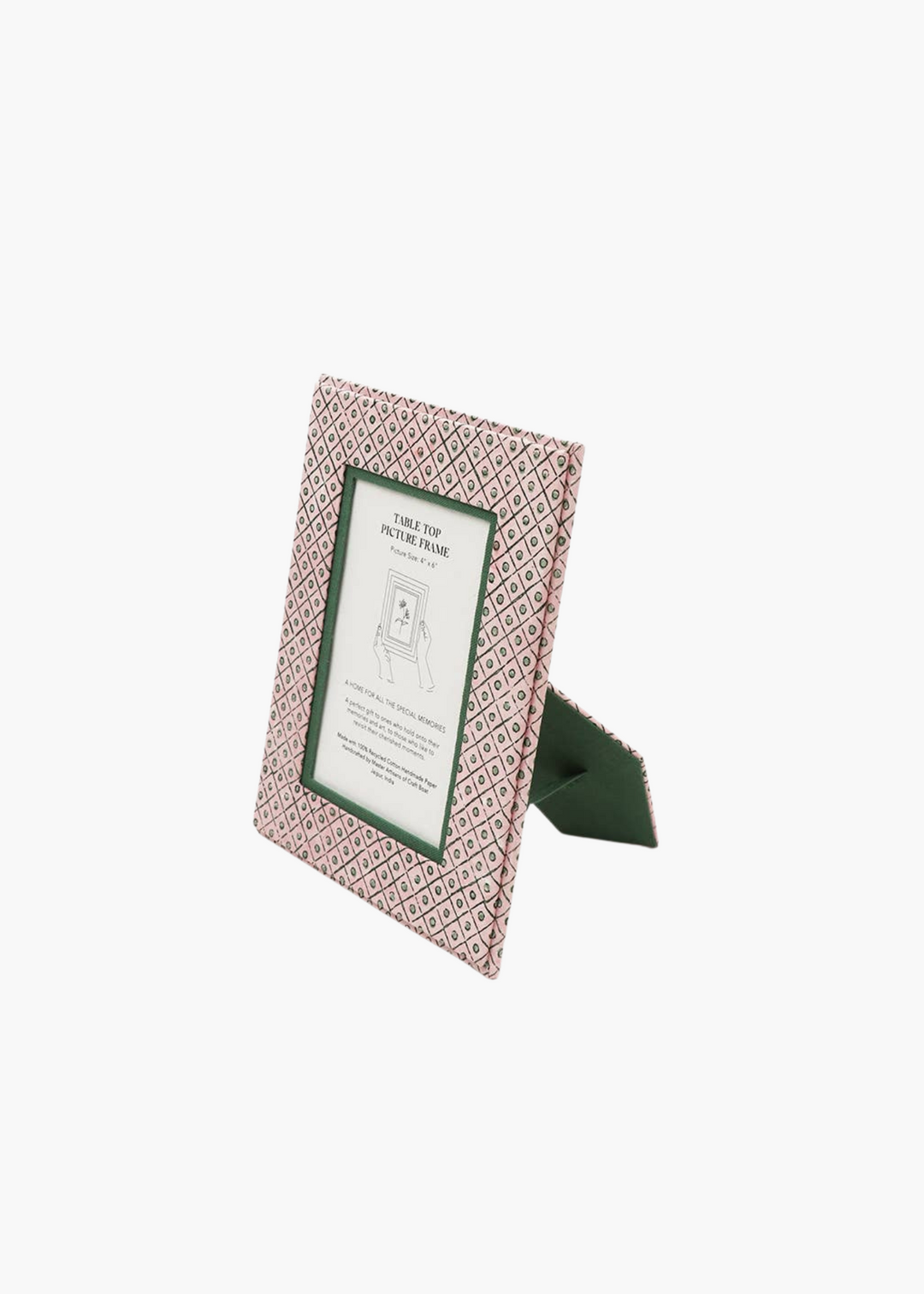 Dot and Grid Table Top Frame | Pink