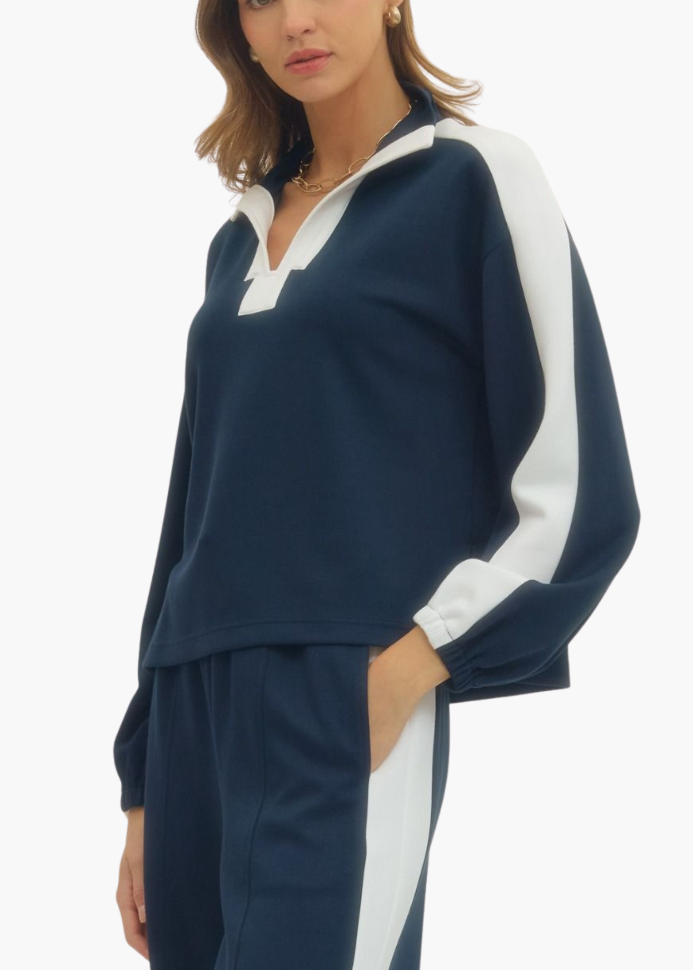 Maura Pullover in Navy
