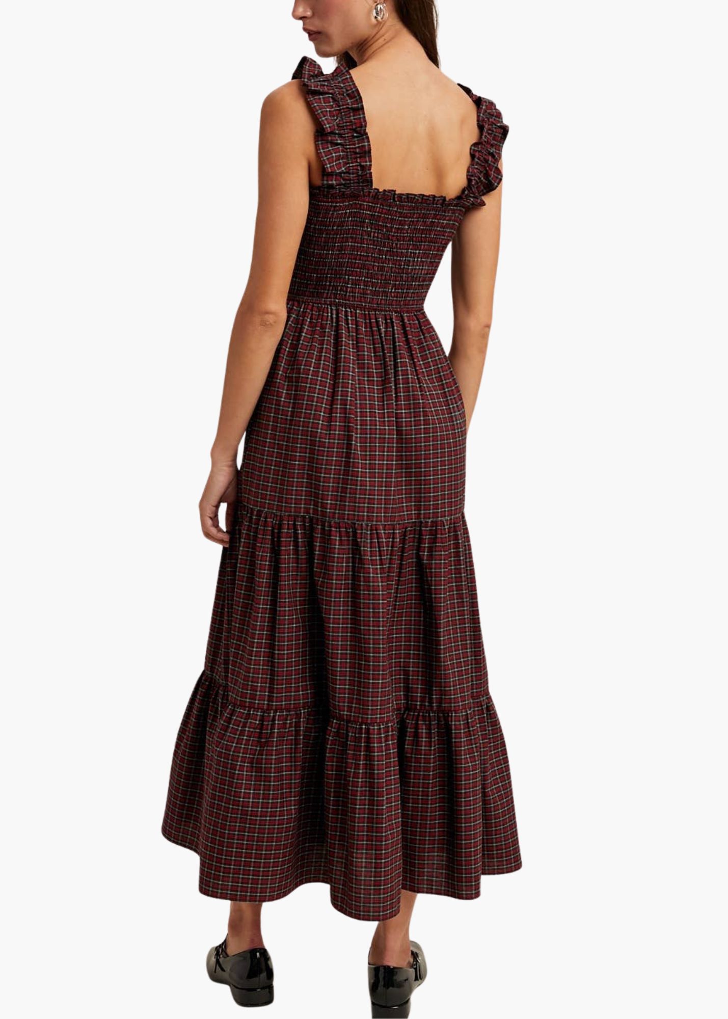 Miller Midi Dress in Plaid
