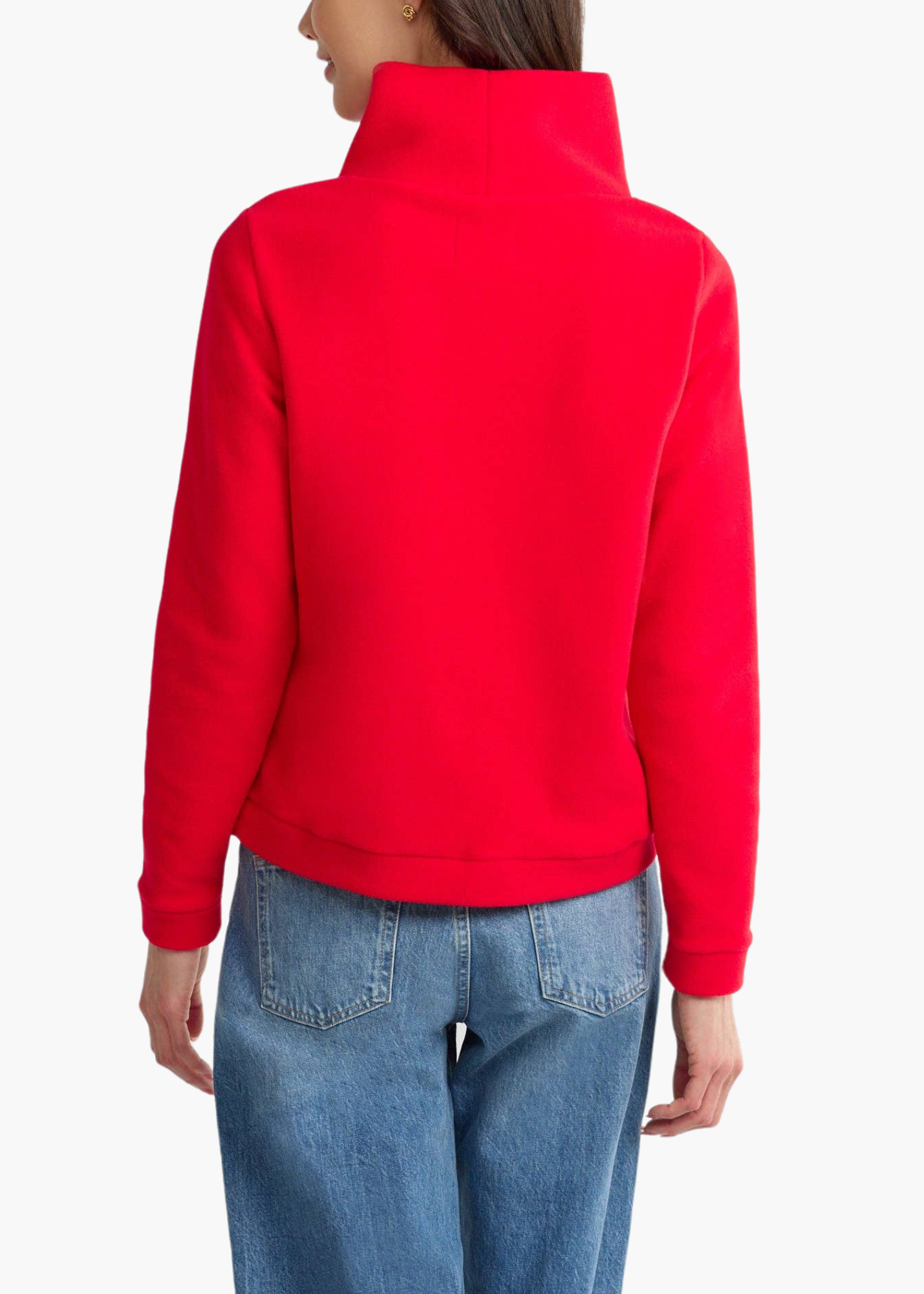 Park Slope Turtleneck in Cherry Red
