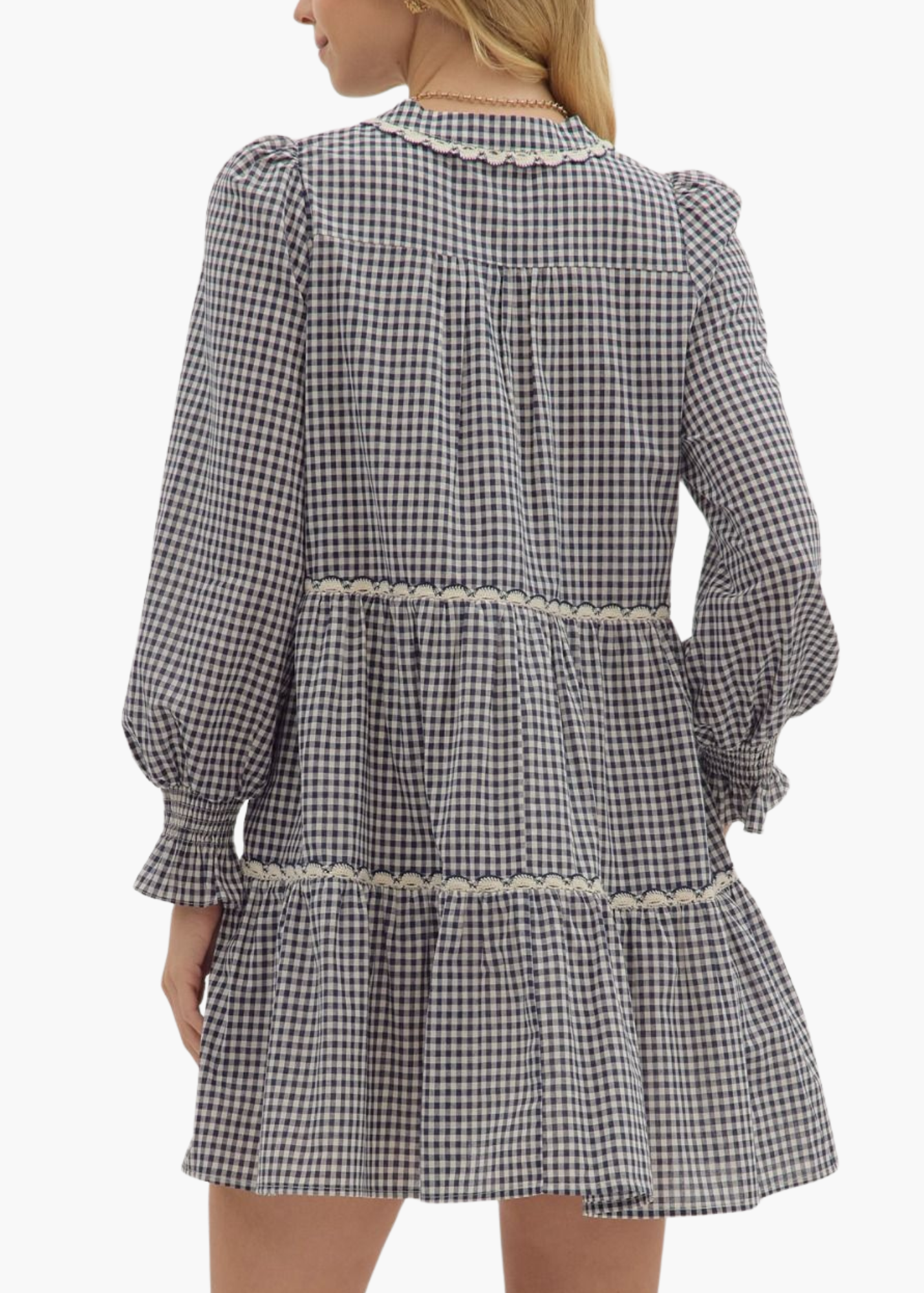 Harriet Mini Dress in Navy