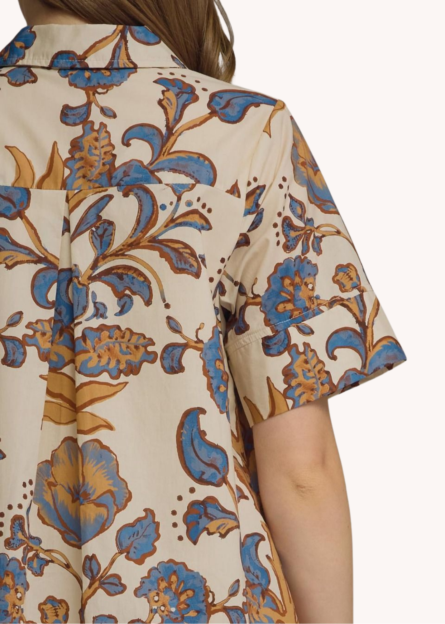 Lydia Cotton Midi Dress in Ecru