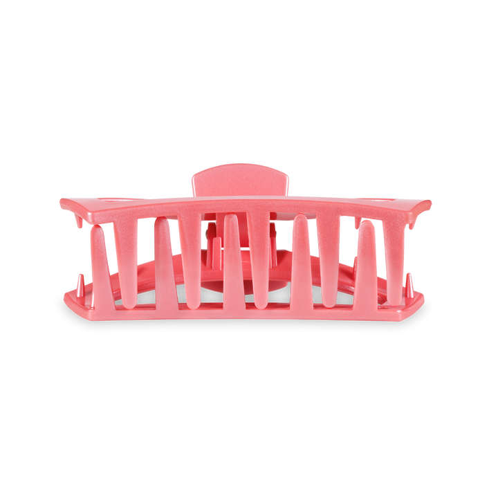 Open Hair Clip in Calming Coral