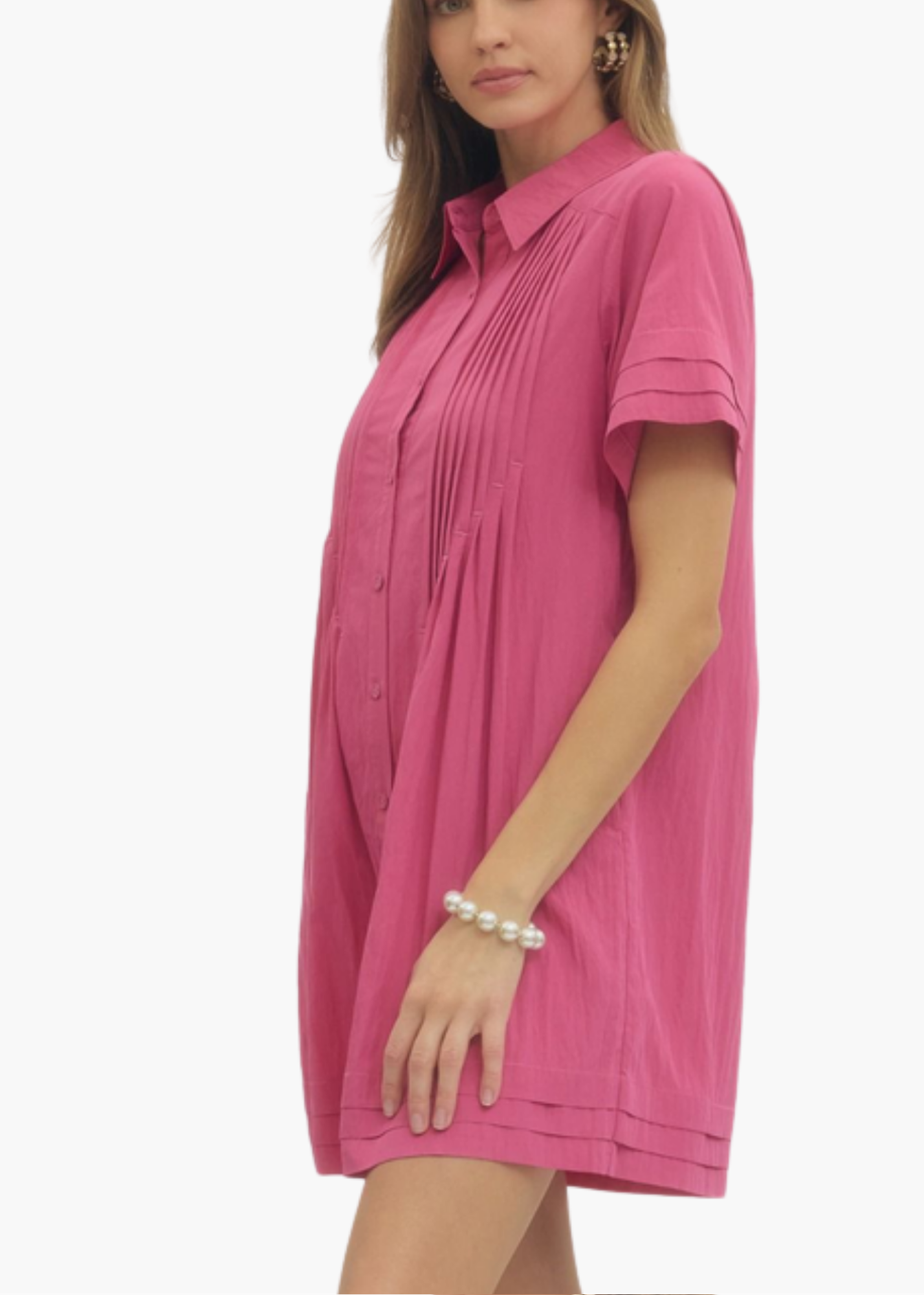 Eleanor Mini Dress in Pink