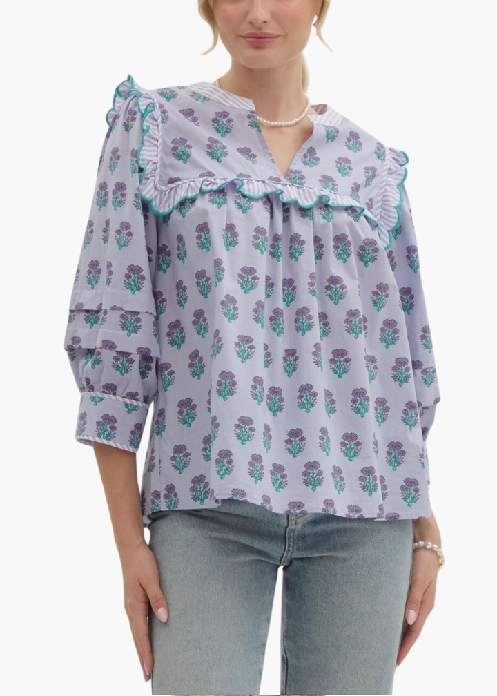 Mira Top in Lavender