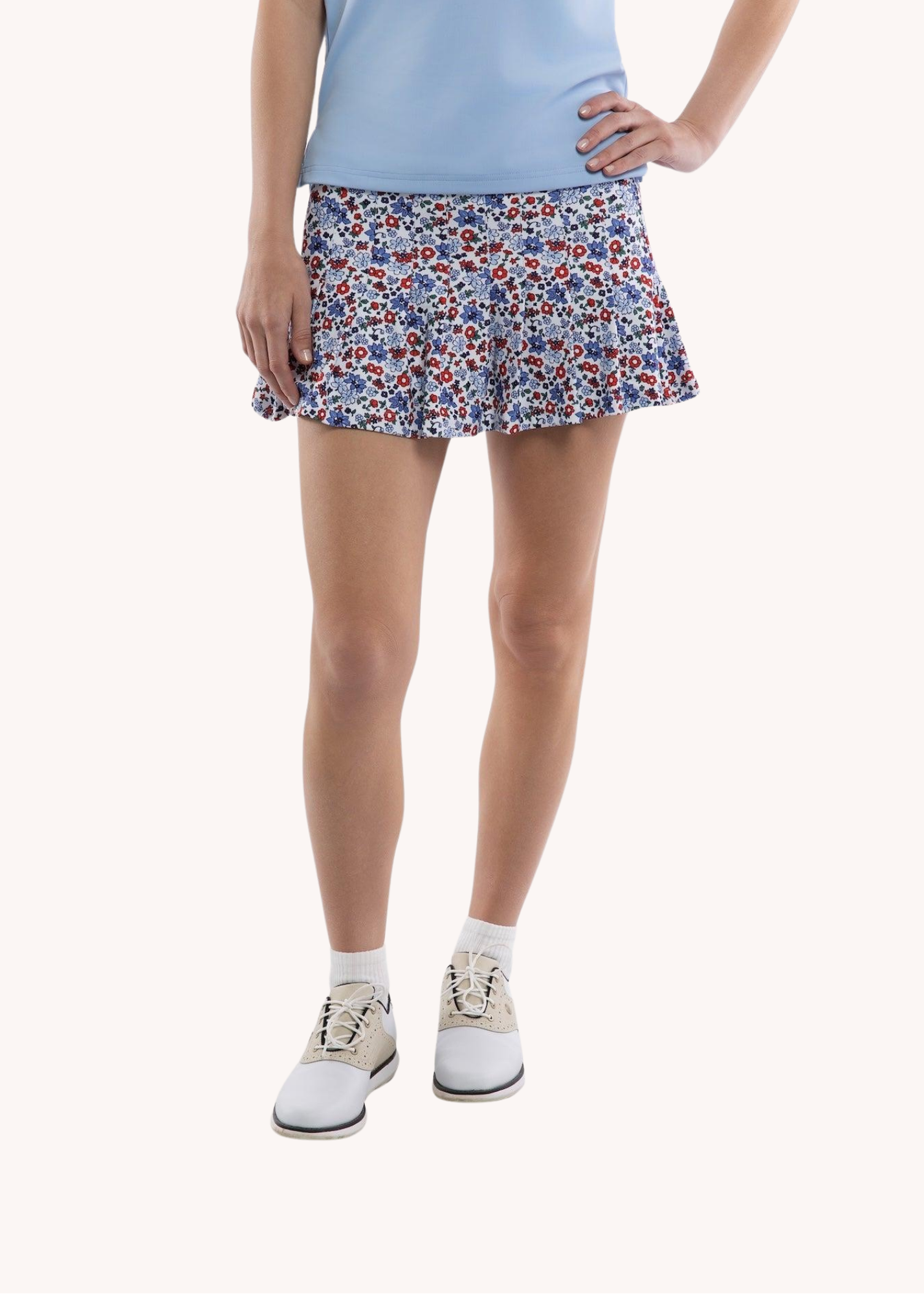 Grey Skort in Dune Floral