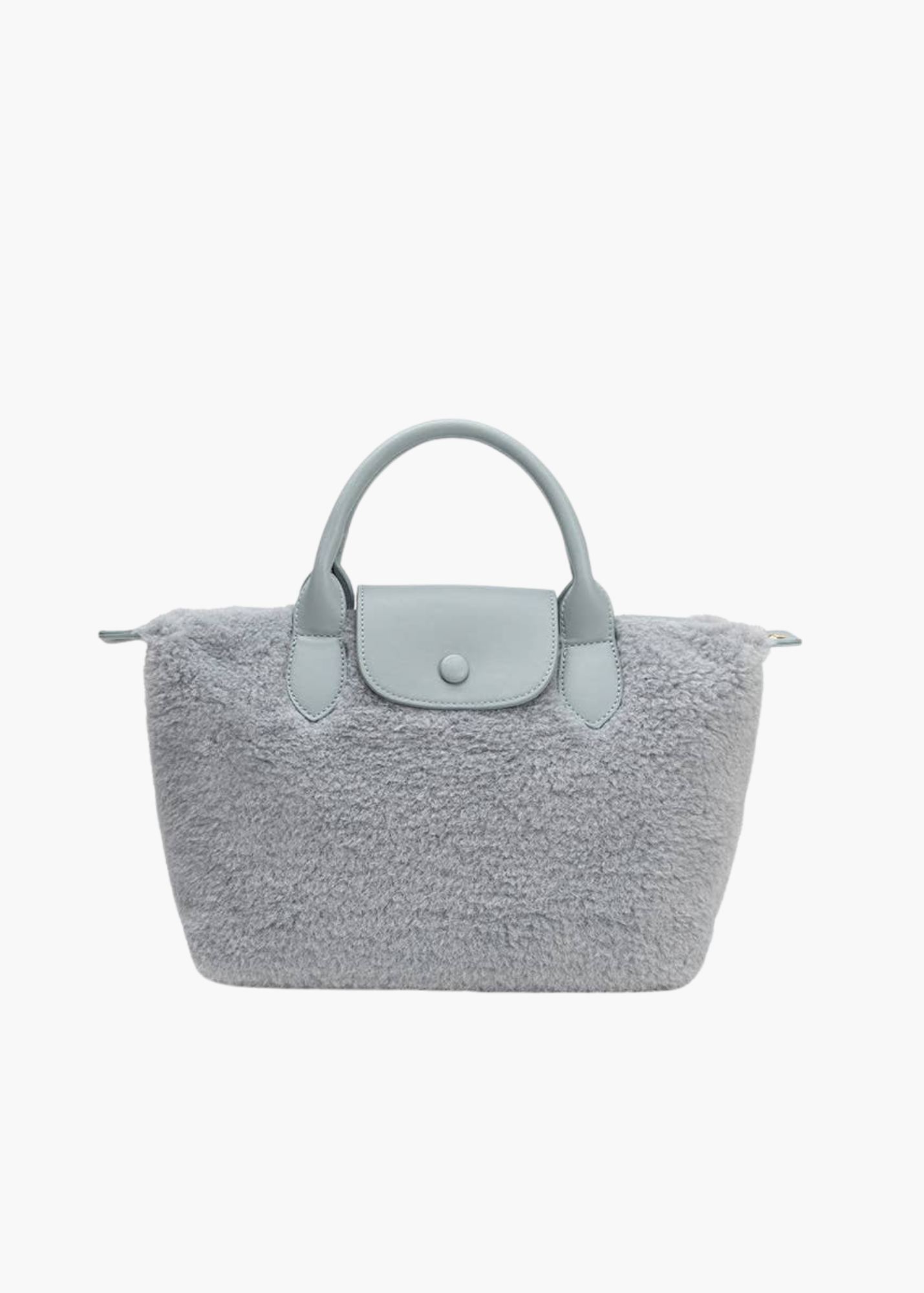 Winnie Sherpa Bag in Dusty Blue