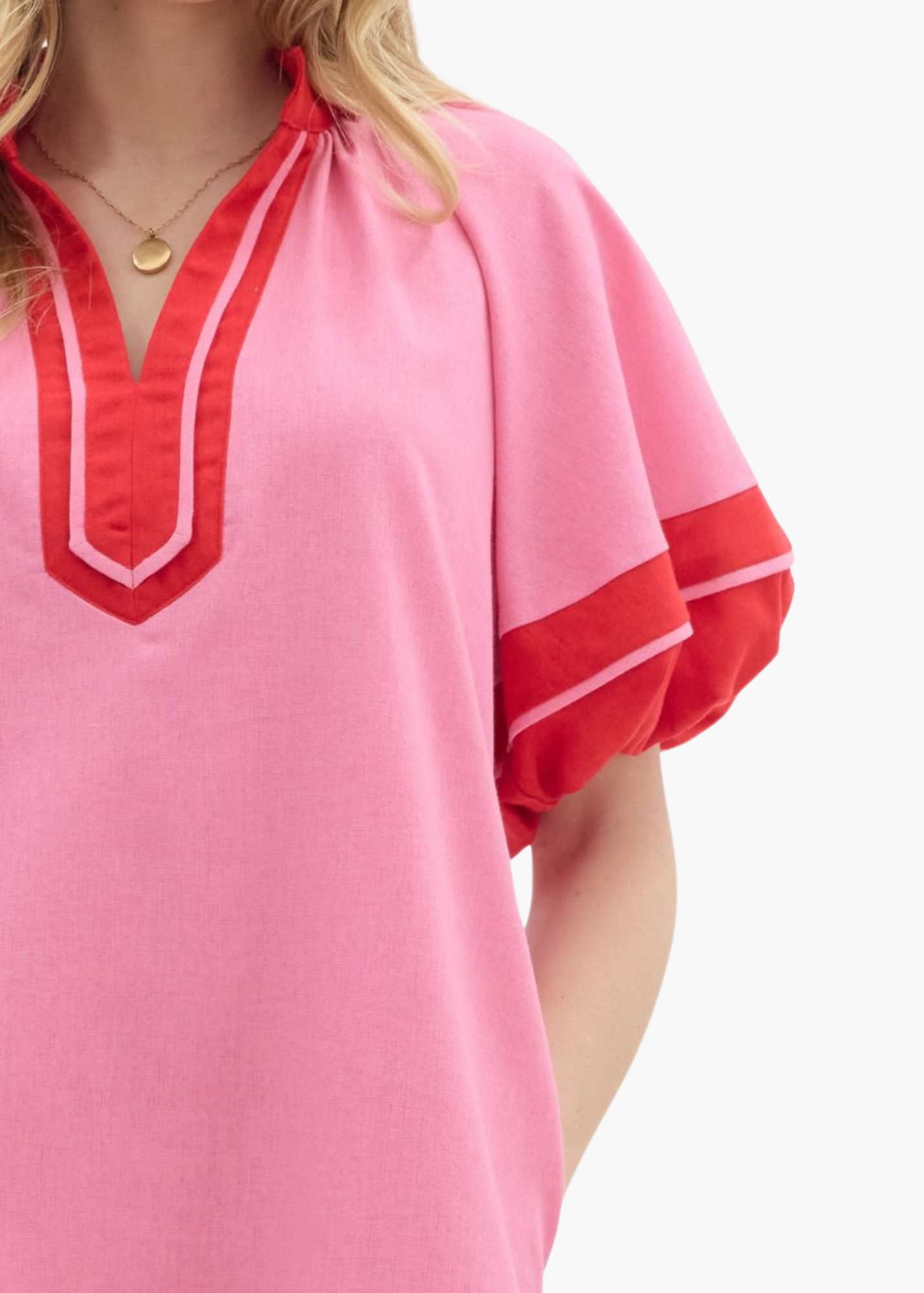 Rose Beach Mini Dress in Pink