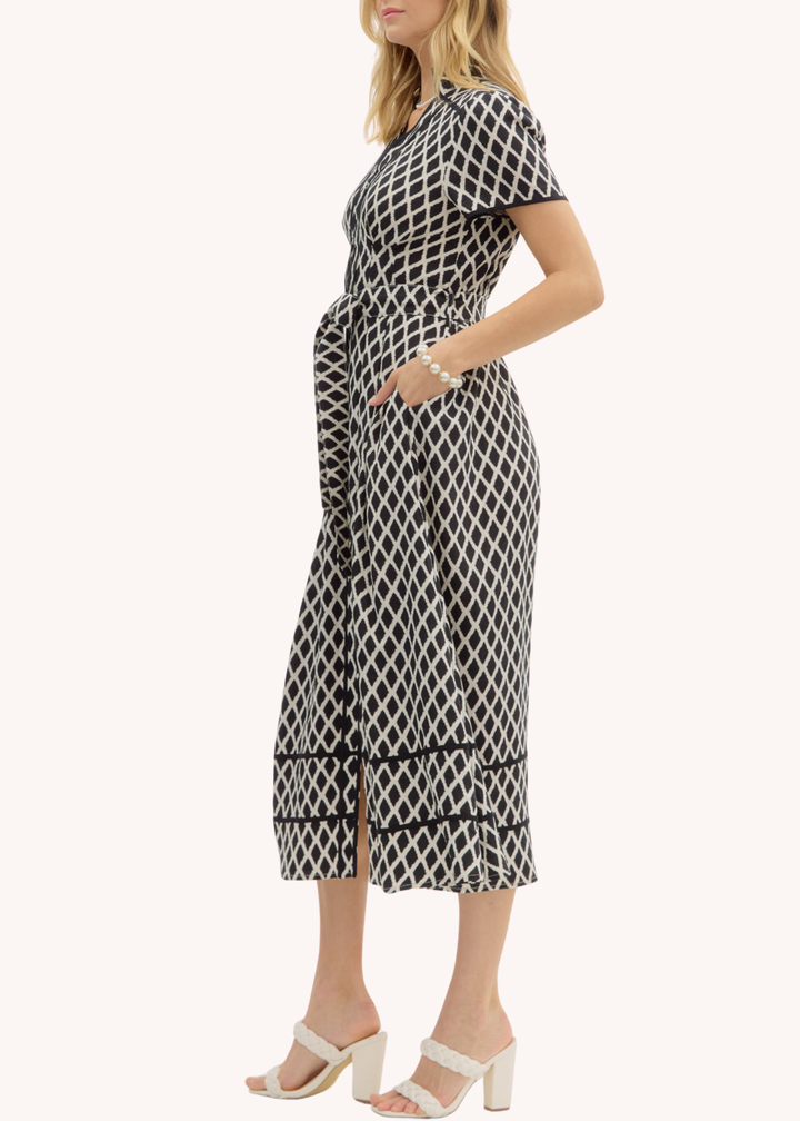 Cammie Midi Dress in Black