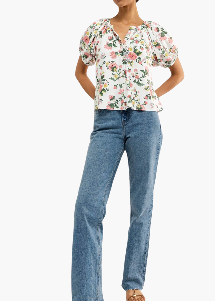 Imogen Top in Chantilly Garden