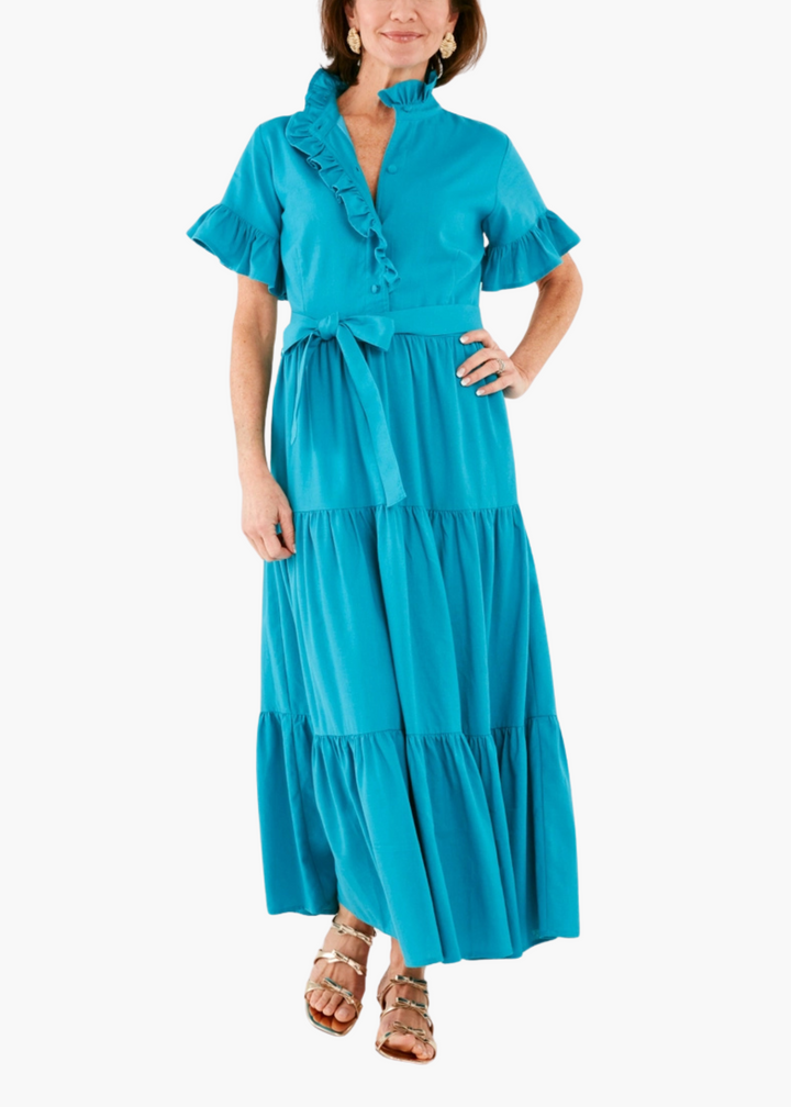 Sadie Maxi Dress in Coastal Blue