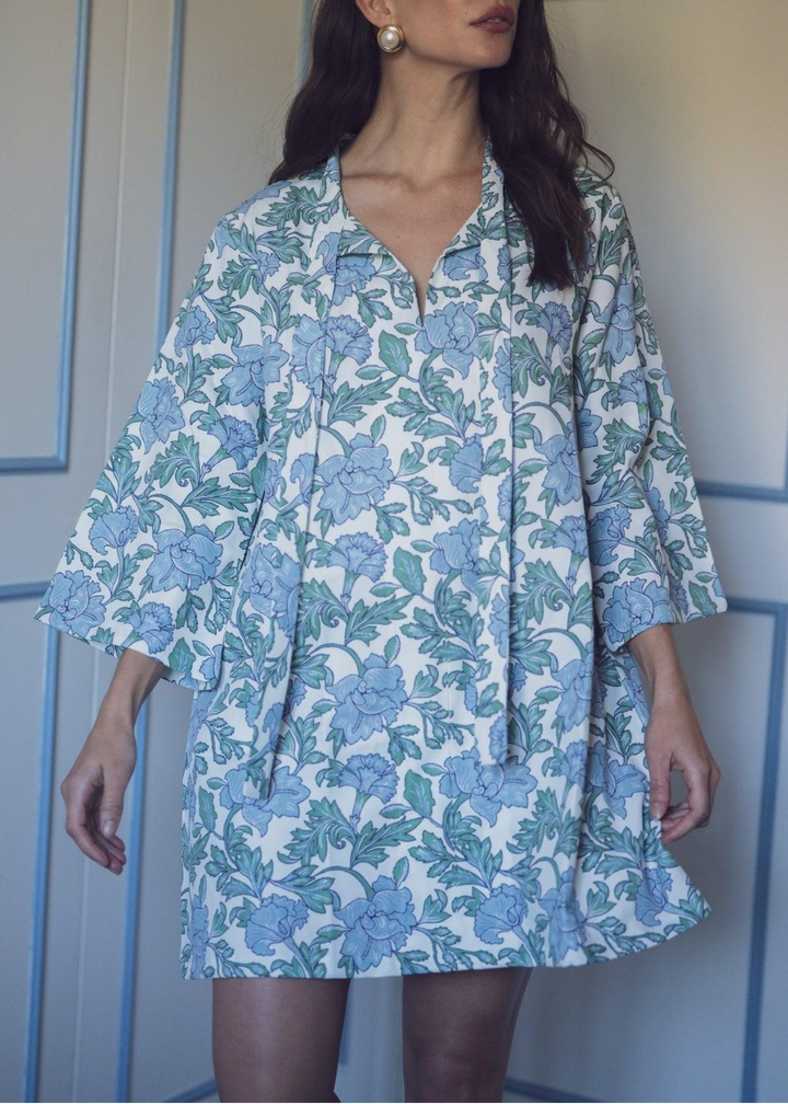 Phoebe Dress in Coastal Garden