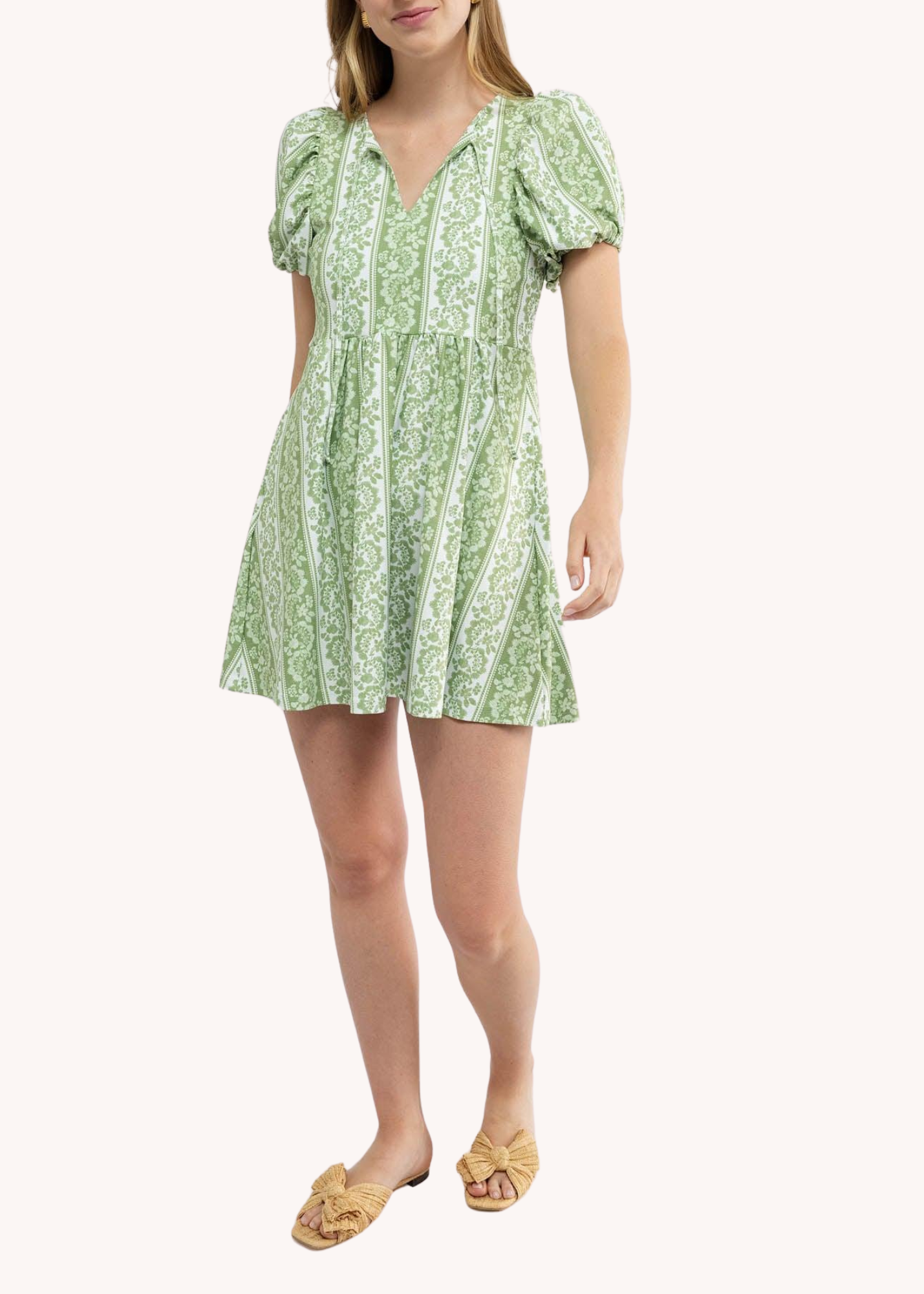 Cecily Dress in Tart Stripe