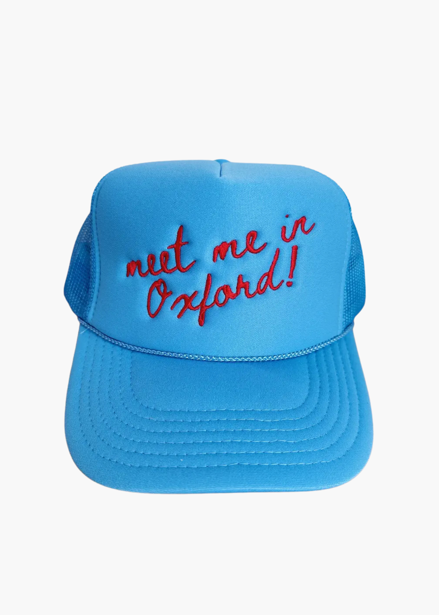 Foam Trucker Hat in Blue Oxford