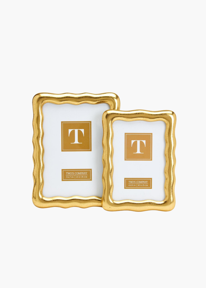 Vintage Ore Wavy Frames in Gold